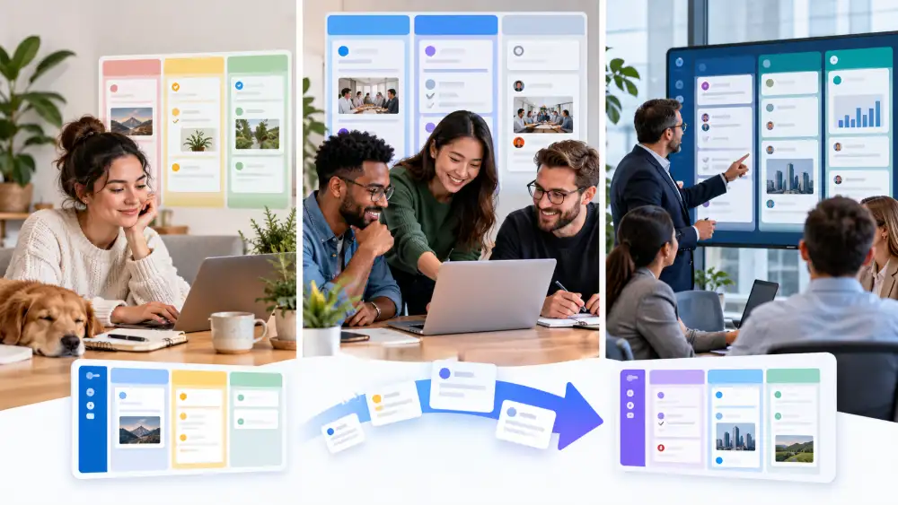 Grille de test des alternatives Trello : trois projets types et import réel de tableaux