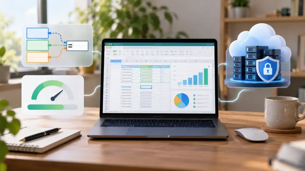 Synthèse d'une alternative à Excel : compatibilité des formules, quotas du gratuit et hébergement des données