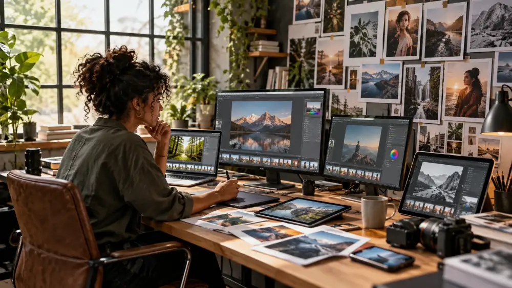Meilleur logiciel de retouche photo 2026 : le comparatif de 15 outils 3 Interface de Lightroom Classic ouverte sur un catalogue RAW de mariage