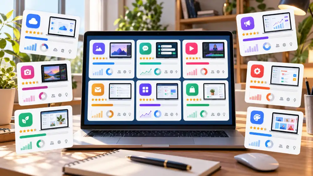 Outils marketing digital 2026 : 12 outils testés et leurs prix 3 vue d'ensemble des fiches outils marketing digital testés par CritiquePlus