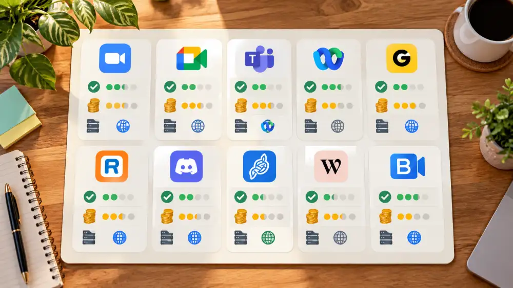 Alternative Zoom 2026 : notre sélection de 10 outils testés et leurs prix 4 Dix alternatives à Zoom présentées avec leurs avantages et inconvénients