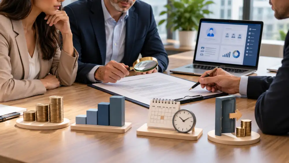 Points de contrôle contractuels avant de signer un contrat de logiciel RH : unité facturée, paliers, préavis et frais de sortie